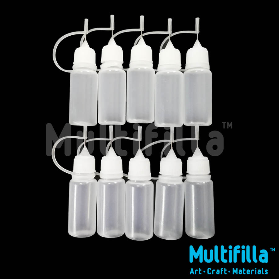 10pcs Steel needle tip bottle plastic eliquid dropper bottle with 10 colors  cap thin needle and thick needle