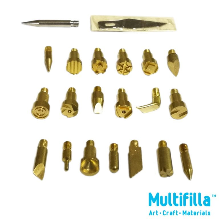 22pcs Wood Burning Tips & 30W Soldering Iron Multifilla