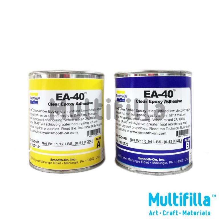 SMOOTHON EA40 Clear Epoxy Adhesive 0.94kg Part A + Part B Multifilla