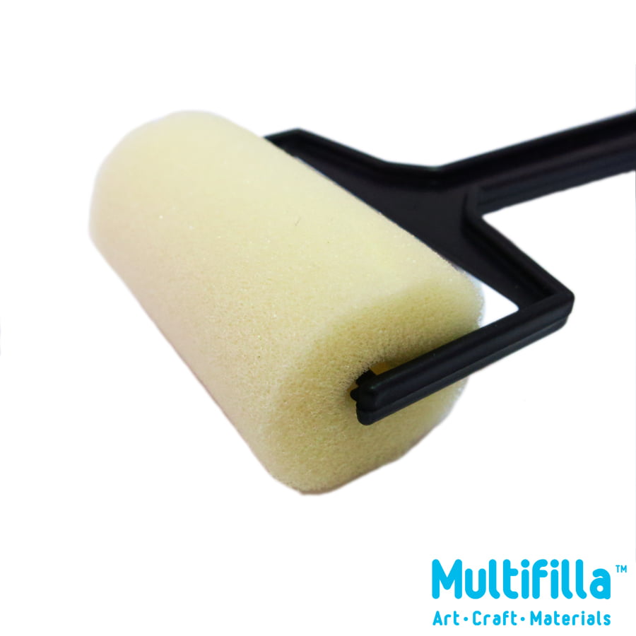 Foam - Sponge Roller with Black Plastic Handle | Multifilla