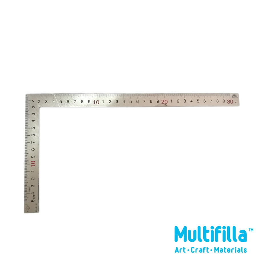 Stainless steel 90° Angle Metric Ruler | Multifilla