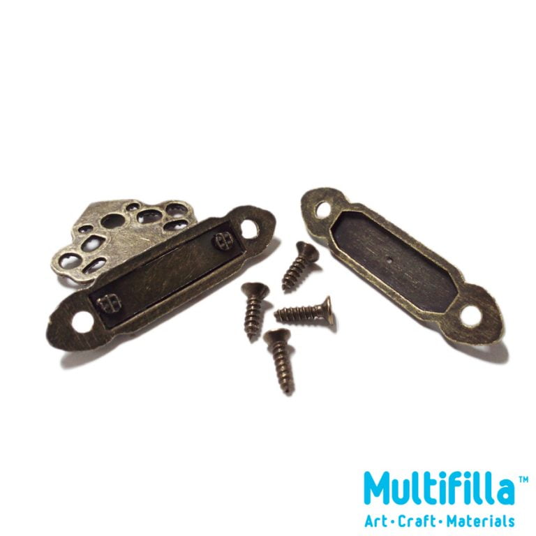 Brass Hasp Latch with Screws 1 set Multifilla